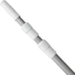 12 FT Pool Pole – Telescoping Aluminum 5/4" Diameter Pool Pole with Strong Grip & Lock - Heavy Duty 3-Piece Adjustable Design - Fits Any Skimmer, Brush, Vacuum Head