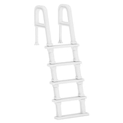 UPHYB Pool Ladder, 5-Step Pool Stairs with Double Handrails and Non-Slip Steps for 47“-54” Above Ground and In-Ground Pools, White