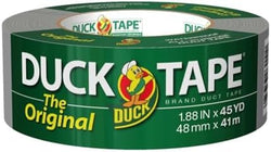 Duck The Original Tape Brand Duct Tape, 1-Pack 1.88 Inch x 45 Yard, Silver, B-450-12 (394468) (Pack of 12)