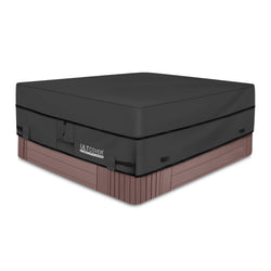 ULTCOVER Waterproof 600D Polyester Square Hot Tub Cover Outdoor SPA Covers 85 x 85 inch, Black