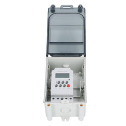 Luocute Pool Pump Timer, 7 Day 28 On Off Programmable Outdoor Timer Switch with Backup Battery, for Pool Pump Water Heater Filter Spa Light