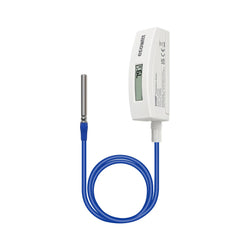 ECOWITT WN34BD Thermometer, with LCD Display and 3.28 ft/1m Silicone Wire Sensor Probe, Suitable for Pool, Pond, Liquid, Air, Soil Temperature, Support Ecowitt Cloud System, 915 MHz