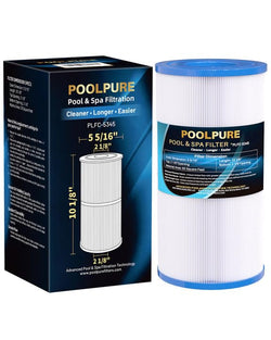 POOLPURE C-5345 Spa Filter Replaces PLBS50, Unicel C-5345, Filbur FC-2970, 817-0014, R173584, 173584, X268519, 10419, 14513, 50451, S2/G2 Spa, 5x10 Drop-in Hot Tub Filter (1pack)