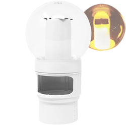 SWIMLINE HYDROTOOLS Chlorine Floater Dispenser For Above Ground & Inground Pools Spas | Solar Powered LED Light-Up Torch Flame Pool Decoration |Large Capacity Floating 3-Inch Chlorine Bromine Tabs