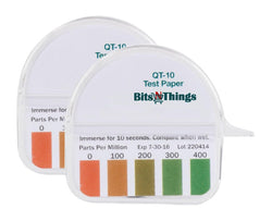 Bits N Things QT-10 Quaternary Dispenser Sanitizer Test Tape 15 Foot Roll - 0-400ppm (2 Pack)