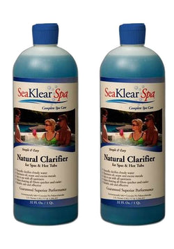 SeaKlear Sea Klear SKSBQ-02 Chitosan clarifier for Spas and Hot Tubs (2 Pack), 1 quart
