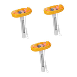 Kisangel 3pcs Quick-Read Floating Thermometer for Bath Thermometer Fahrenheit Celsius Boys and Girls-Friendly Pool Accessories