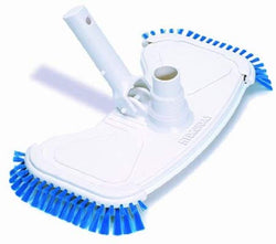 SWIMLINE HYDROTOOLS Manual Pool Vacuum Head Attachment For Inground & Above Ground Pools |Weighted Swimming Pool Vac Head Butterfly Shape W/ Bristles| Swivel Hose 1-1/4 or 1-1/2’’|Clean Debris 8133