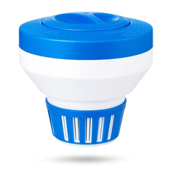 Pool Chlorine Floater – Floating Chlorine Dispenser for 3-Inch Tablets – Adjustable Tablet Floater for Pools and Spas – Large Capacity, Twist-Lock Lid, UV-Resistant Design