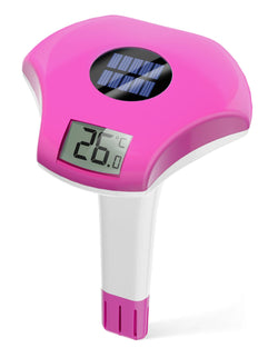 BALDR Pool Thermometer Floating Easy Read，Solar Pool Thermometer with Digital Display，IPX8 Waterproof， ±1.8℉ Accuracy for Hot Tubs，Cold Plunge & Swimming Pools（Purple）
