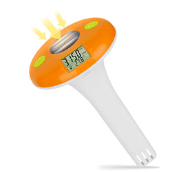 UIUZMAR Pool Salt Tester Floating Pool Thermometer & Salinity Meter Digital Solar Powered Salinity and Temperature Tester for Hot Tub, Spa, Hot Spring, Ponds