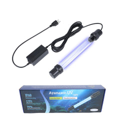 Ayamaxon 32W UV Submersible Aquarium Light for 100-2000 Gallon，Aquarium UV Light Water Clarifier for Pond, Pool, Hot Tub & Cold Plunge with Fish Tank Control