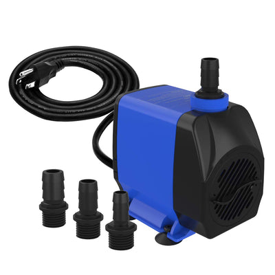 Knifel Submersible Pump 1056GPH (4000L/H 85W) Ultra Quiet with Over Heating Protection 9.8ft Power Cord for Fountains, Hydroponics, Ponds, Aquariums & More…