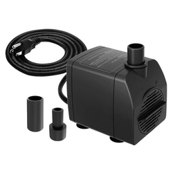 Knifel Submersible Pump 200GPH Ultra Quiet with Over Heating Protection 5.2ft High Lift for Fountains, Hydroponics, Ponds, Aquariums & More…