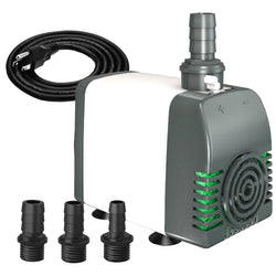 Knifel 550GPH Submersible Water Pump, Fountain Pumps with Over Heating Protection Adjustable Flow Rate Desin 6.5ft High Lift for Fountains, Hydroponics, Ponds, Aquariums & More