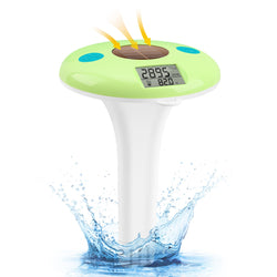 Yewhick Floating Pool Salt Tester & Thermometer, Digital Salinity Meter for Saltwater Pools, Hot Tubs, Spas, and Ponds, Accurate Temperature & Salt Level Monitor