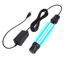 Ayamaxon 20W UV Submersible Sterilizer Light for Aquarium, Pond, Cold Plunge, Pool, Hot Tub – Ozone-Free UV-C Water Filter Lamp with Quartz Glass, Weighted Gravity Block