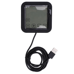 Intelligent Thermometer Hygrometer, Room Thermometer Hygrometer, Electronic Ink Display, USB Powered Temperature and Humidity Meter for