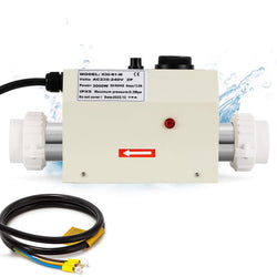 Mxmoonant Pool Heater 3KW 220 240V, Electric Hot Tub Heater Water Thermostat with Temperature Control Self Heating for 500 Gals Spa, Bathtub, Swimming Pool (Hardwired)