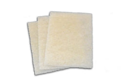 The Filter Pro Cut Replacement Skimmer Mat Beige Coarse Filter Media to Fit Popular Brands, Made in USA (14" x 18" x 1.25" Thick - 3 Pack)