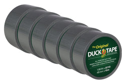 Duck The Original Duck Tape Brand Duct Tape, Silver, 1.88 in. x 20 yd., 6 Rolls (242716)