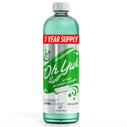Oh Yuk Jetted Tub Cleaner for Jacuzzis, Bathtubs, Whirlpools, The Most Effective Jetted Tub Cleaner, Septic Safe, 4 Cleanings per Bottle - 16 Ounces