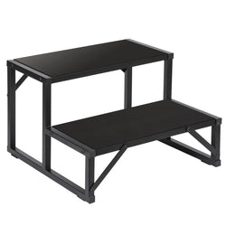 Talustool Hot Tub Step 500LBS Capacity Spa Side Step 2-Step Stairs Edge Spa Step 24” Outdoor RV Step Ladder Support Step Stool Pool Ladder Heavy Duty Steel Pedal