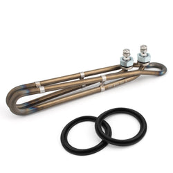 Ximoon 4KW 240V Flo-Thru Hot Tub Heater Element with Mounting Hardware Replacement for Balboa Spa Heater Element Hot Tub, Applicable in Spas Electric Heaters Or Swimming Pools (10 inch)