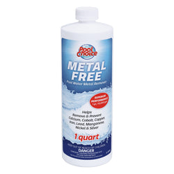 SpaChoice 1-Quart Premium Metal Free Pool Water Metal Remover, Pool Stain Remover, Made in USA