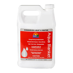 LO-CHLOR Aqua Blanket - The Liquid Solar Blanket for Pools and Energy Saving Liquid Pool Cover, Non-Toxic and Safe Pool Evaporation Prevention, Greatly Reduces Heat and Chemical Loss AB009-12 (128 Oz)