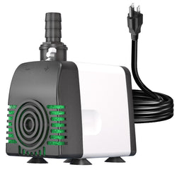 Knifel 880GPH Submersible Water Pump, Pond Pumps with Over Heating Protection Adjustable Flow Rate Desin 6.5ft High Lift for Fountains, Hydroponics, Ponds, Aquariums & More