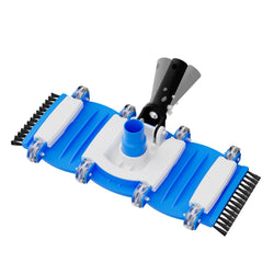 2026 TidyMister Pool Vacuum Head with Side Brushes and Wheels 16in Eazy-to-Use Vacuum Head with Swivel Handle and Hose Connect for 1-1/4in or 1-1/2in Hoses for Inground & Above Ground Pools