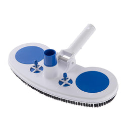 ProMotus Weighted Pool Vacuum Head 13" with Nylon Bristles & Swivel Hose Connector,Fits 1-1/4" and 1-1/2" Hose,EZ Clip Handle for Easy Pole Attachment,Safe on Vinyl Pool Liners