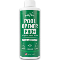 BubbyShine, 3in1 Pool Start Up - 20,000 Gallon Pool Opening Kit For Above Ground Pool, Pool Opening Kit for Inground Pools, Pool Starter Kit, Salt Water & Chlorine Compatible Pool Chemicals