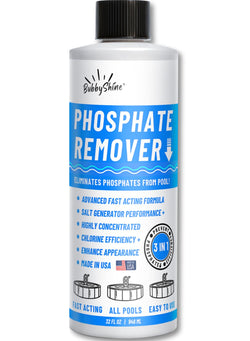 BubbyShine, Phosphate Remover - Pool Chemicals, Pool Phosphate Remover, Pool Chemicals For Inground Pools & Above Ground Swimming Pools, Perfect for Pool Openings to Make Your Pool Phosphate Free 32oz
