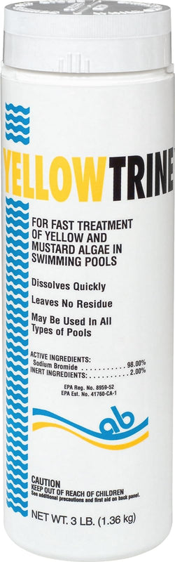 Applied Biochemists Pool 408622A Yellowtrine Swimming Pool Algaecide Cleanser, 3 lbs