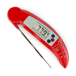 MVUYO LCD Digital Folding Probe Kitchen Food Barbecue Barbecue Thermometer，Meat Baking Thermometer