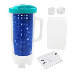 BeadChica Large Pool Leaf Catcher Canister for Pool Vacuum, in-line Pool Leaf Canister with Mesh Basket for Suction Automatic & Manual Pool Cleaners