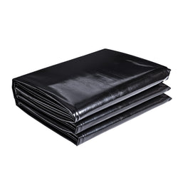 ToLanbbt Pond Liner 10 FT x 10 FT HDPE Pond Liners, 20 Mil UV Resistant Preformed Pond Liner Easy Cutting, Pond Liner for Natural Looking Ponds, Waterfall, Koi Pondsand Water Garden (Black)