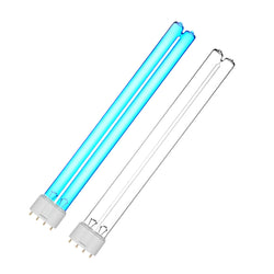 coospider-repta 2 Pack 24 Watts UVC Ultraviolet Light Bulb 12.5" 2G11 Base, Replacement UV Bulb for Pond and Aquarium, uv air Purifier and