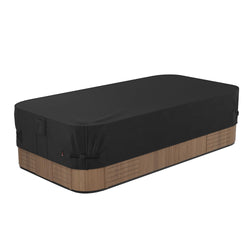 iBirdie Outdoor Waterproof Hot Tub Swim SPA Cover 182 x 97 inch fit 8 x 15 ft, 180 x 96, 178 x 92, 176 x 90, 800D Heavy Duty Weatherproof Rectangle Protectors Protective Rectangular Cover Cap
