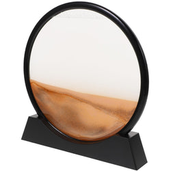 GLSTOY Liquid Sand Art Hourglass Moving Sand Picture Black Frame for Home Office Decor Unique for Special Occasions