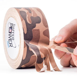 Gaffer Power Camouflage Tape, Premium Grade Gaffers Tape Desert Tan Camo Tape | Made in The USA | 2 Inch X 25 Yards | Heavy Duty | Non-Reflective | Water Resistant