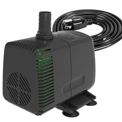 Knifel Submersible Pump 880GPH with AUTO-Shut-Off 10ft High Lift for Fountains, Hydroponics, Ponds, Aquariums & More