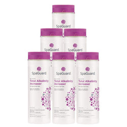 SpaGuard Total Alkalinity Increaser, 2 lb, Pack of 6, Prevents pH Bounce, Proven Pool Water Balancer, Suitable for Spas and Hot Tubs