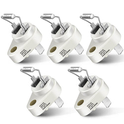 Dreyoo 5 Pack Thermal Cut Off Fuse 152°C Compatible with Raypak 005899F Zodiac R0012200 Pool Heater Rollout Switch Replacement Kit Swimming Pool Heater Parts Plug Fuse Thermal Fuse Link Accessories