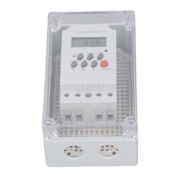 NDNCZDHC Pool Pump Timer, LCD Screen Digital Timer Box 7 Day Repetitive Cycle or Single Day Settings Programmable Timer Switch (DC 12V)