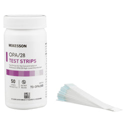 McKesson OPA/28 Test Strips for Concentration Indicator, Single Use, 50 Count, 1 Pack