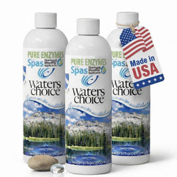 Waters Choice Pure Enzymes for Spas 3 Pack- Hot Tub Enzyme Cleaner & Spa Water Clarifier – Chemical-Free Hot Tub Cleaner, Spa Enzyme Treatment for Crystal Clear Water, No Harsh Chemicals