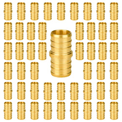 SUNGATOR 50-Pack 3/4" Pex Coupling, No Lead Brass, Pex Fittings 3/4 Inch, NSF, UPC Certified